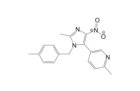 2-Methyl-5-(2-methyl-1-(4-methylbenzyl)-4-nitro-1H-imidazol-5-yl)pyridine