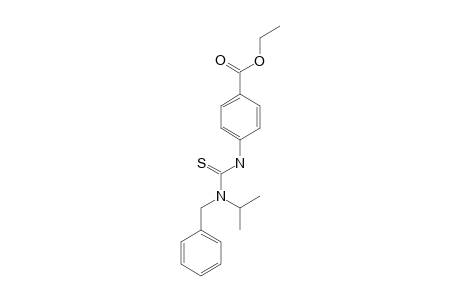 p-(3-benzyl-3-isopropyl-2-thioureido)benzoic acid, ethyl ester