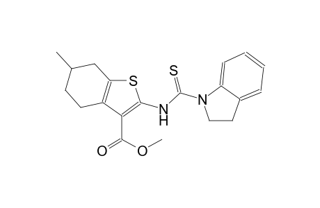 methyl 2-[(2,3-dihydro-1H-indol-1-ylcarbothioyl)amino]-6-methyl-4,5,6,7-tetrahydro-1-benzothiophene-3-carboxylate