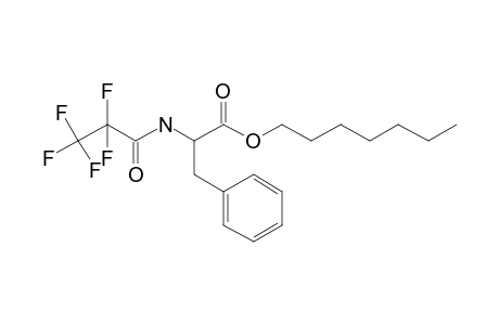 L-Phenylalanine, N-pentafluoropropionyl-, heptyl ester