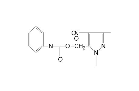1,3-dimethyl-4-nitropyrazole-5-methanol, carbanilate (ester)