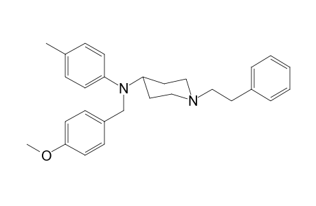 N-(4-Methoxybenzyl)-N-(4-methylphenyl)-1-(2-phenylethyl)piperidin-4-amine