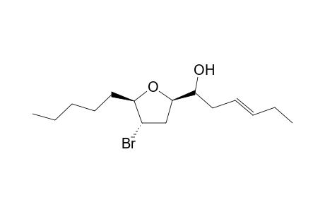 5(R)-Pentyl-4(S)-bromo-2(R)-(1'-hydroxy-3(E)-hexenyl)tetrahydrofuran