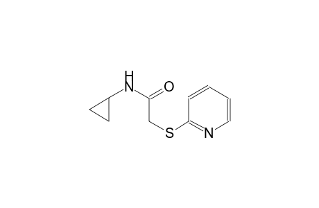 N-cyclopropyl-2-(2-pyridinylsulfanyl)acetamide