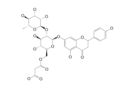 NARINGIN-6''-MALONATE;NARINGENIN-7-(2''-O-ALPHA-L-RHAMNOPYRANOSYL)-BETA-D-GLUCOPYRANOSIDE-6''-MALONATE