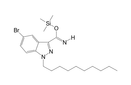 trimethylsilyl 5-bromo-1-decyl-1H-indazole-3-carboximidate