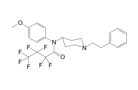 N-(4-Methoxyphenyl)-N-[1-(2-phenylethyl)piperidin-4-yl]-heptafluoropropanamide