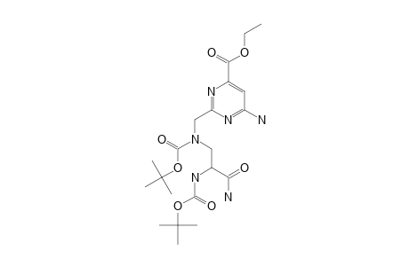 (S)-N(ALPHA),N(BETA)-(TERT.-BUTYLOXYCARBONYL)-N(BETA)-[(4-(ETHOXYCARBONYL)-6-AMINO-PYRIMIDIN-2-YL)-METHYL]-BETA-AMINOALANIN-AMIDE