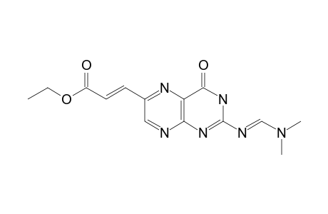 2-(N,N-DIMETHYLAMINOMETHYLENEAMINO)-6-(2-ETHOXYCARBONYLVINYL)-PTERIDIN-4(3H)-ONE