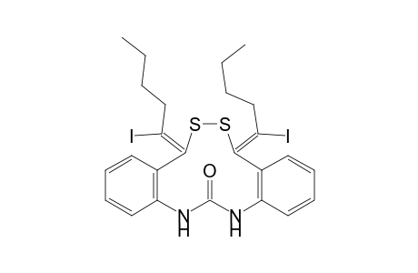 12,15-Bis(1-iodopentylidene)-12,15-dihydro-5H-dibenzo[d,i][1,2,6,8]dithiadiazacycloundecin-6(7H)-one