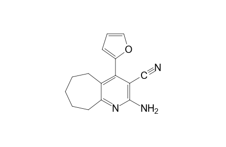 2-amino-4-(2-furyl)-6,7,8,9-tetrahydro-5H-cyclohepta[b]pyridine-3-carbonitrile