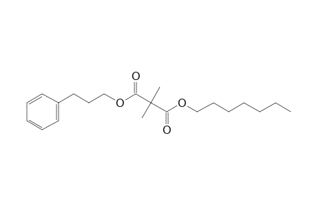 Dimethylmalonic acid, heptyl 3-phenylpropyl ester