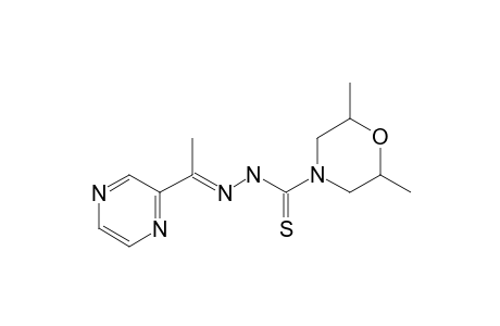 2,6-Dimethylmorpholine-4-thiocarboxylic acid hydrazide, 2-[1-[2-pyrazinyl]ethylidene]