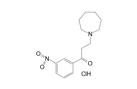 3-(hexahydro-1H-azepin-1-yl)-3'-nitropropiophenone, hydrochloride