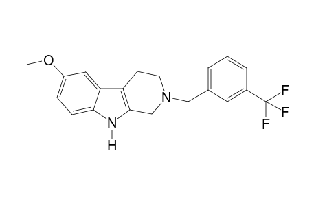 N2-(3-Trifluoromethylbenzyl)-5-methoxytryptamine-A (CH2O,-H2O)