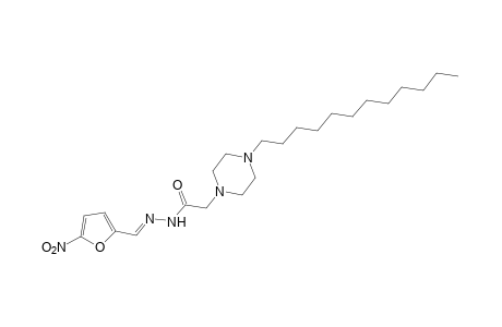 4-dodecyl-1-piperazineacetic acid, (5-nitrofurfurylidene)hydrazide