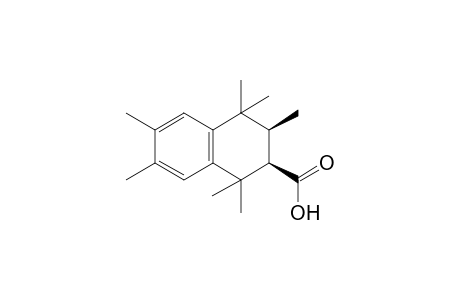 (2RS,3SR)-1,2,3,4-Tetrahydro-1,1,3,4,4,6,7-heptamethylnaphthalene-2-carboxylic acid
