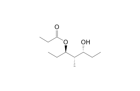 (1RS,2SR,3RS)-1-Ethyl-3-hydroxy-2-methylpentyl propanoate