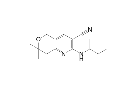 5H-pyrano[4,3-b]pyridine-3-carbonitrile, 7,8-dihydro-7,7-dimethyl-2-[(1-methylpropyl)amino]-