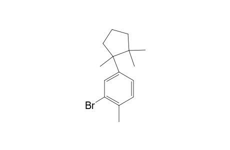 2-Bromanyl-1-methyl-4-(1,2,2-trimethylcyclopentyl)benzene