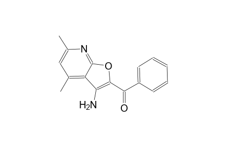 (3-amino-4,6-dimethylfuro[2,3-b]pyridin-2-yl)(phenyl)methanone