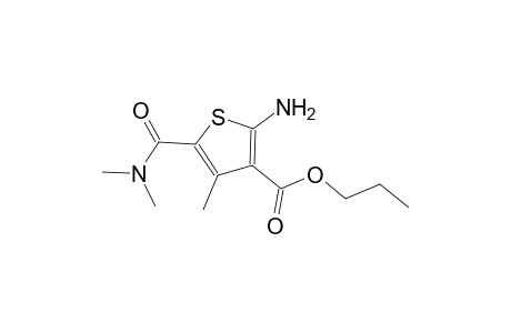 Thiophene-3-carboxylic acid, 2-amino-4-methyl-5-dimethylaminocarbonyl-, propyl ester