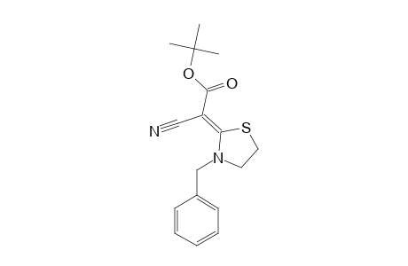 TERT.-BUTYL-[2-(3-BENZYL-THIAZOLIDIN-2-YLIDENE)-CYANOACETATE