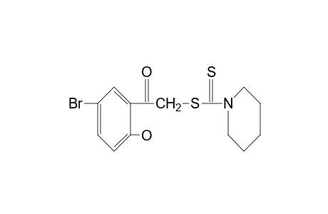 5'-bromo-2'-hydroxy-2-mercaptoacetophenone, 2-(1-piperidinecarbodithioate)