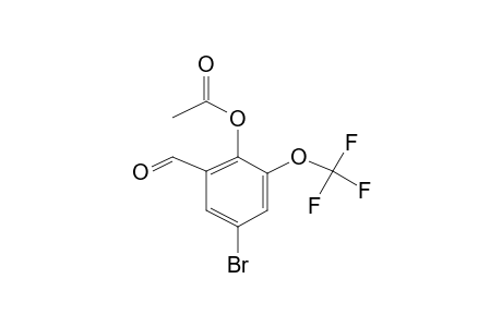 5-Bromo-2-hydroxy-3-(trifluoromethoxy)benzaldehyde, acetate