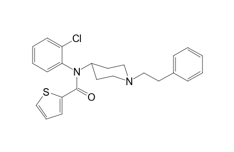 N-(2-Chlorophenyl)-N-[1-(2-phenylethyl)piperidin-4-yl]thiophene-2-carboxamide