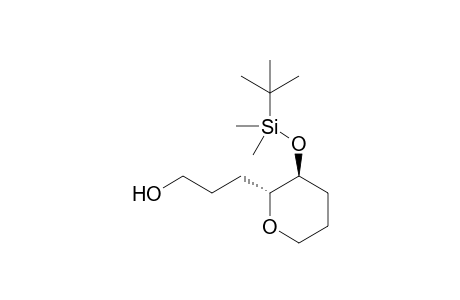 3-[(2R,3S)-3-[tert-butyl(dimethyl)silyl]oxy-2-oxanyl]-1-propanol