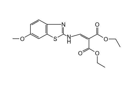 {[(6-methoxy-2-benzothiazolyl)amino]methylene}malonic acid, diethyl ester