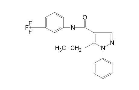 1-phenyl-5-propyl-alpha,alpha,alpha-trifluoropyrazolo-4-carboxy-m-toluidide