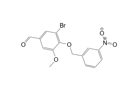 3-bromo-5-methoxy-4-[(3-nitrobenzyl)oxy]benzaldehyde