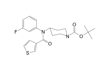 tert-Butyl-4-[(3-fluorophenyl)(thiophene-3-carbonyl)amino]piperidine-1-carboxylate