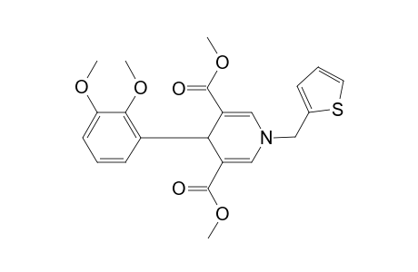 4-(2,3-Dimethoxy-phenyl)-1-thiophen-2-ylmethyl-1,4-dihydro-pyridine-3,5-dicarboxylic acid dimethyl ester