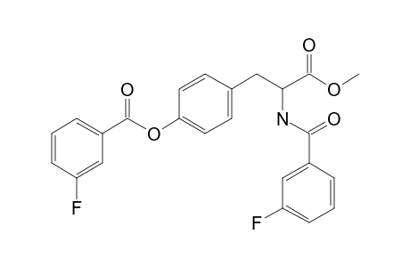 L-Tyrosine, N,o-bis(3-fluorobenzoyl)-, methyl ester