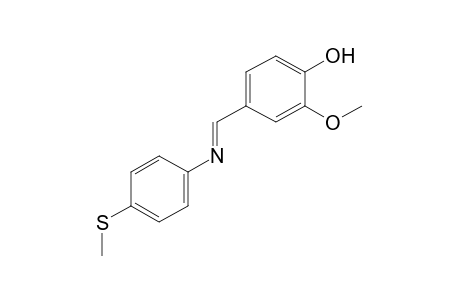 2-methoxy-4-{N-[p-(methylthio)phenyl]formimidoyl}phenol