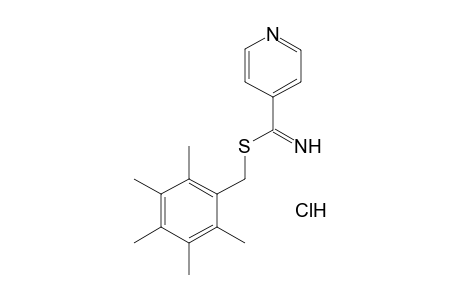 thioisonicotinimidic acid, 2,3,4,5,6-pentamethylbenzyl ester, monohydrochloride