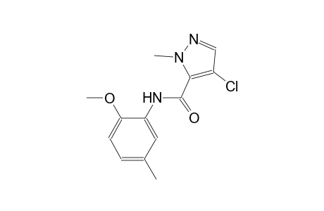 4-chloro-N-(2-methoxy-5-methylphenyl)-1-methyl-1H-pyrazole-5-carboxamide