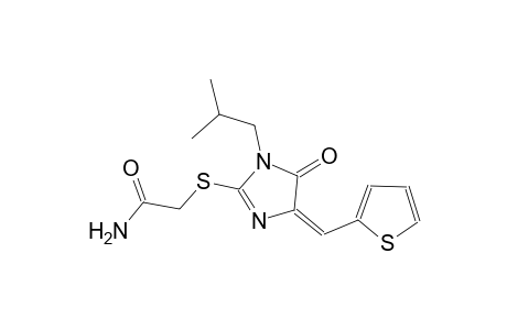 2-{[(4E)-1-isobutyl-5-oxo-4-(2-thienylmethylene)-4,5-dihydro-1H-imidazol-2-yl]sulfanyl}acetamide