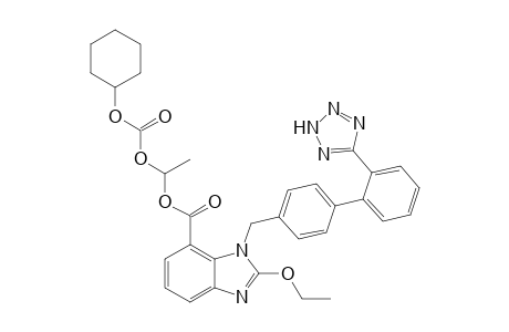 (+/-)-1-(CYCLOHEXYLOXYCARBONYLOXY)-ETHYL-2-ETHOXY-1-[[2'-(1H-TETRAZOL-5-YL)-BIPHENYL-4-YL]-METHYL]-1H-BENZIMIDAZOLE-7-CARBOXYLATE