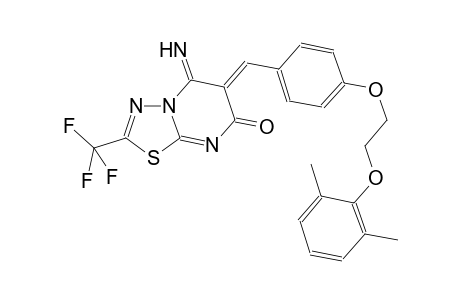 7H-[1,3,4]thiadiazolo[3,2-a]pyrimidin-7-one, 6-[[4-[2-(2,6-dimethylphenoxy)ethoxy]phenyl]methylene]-5,6-dihydro-5-imino-2-(trifluoromethyl)-, (6Z)-