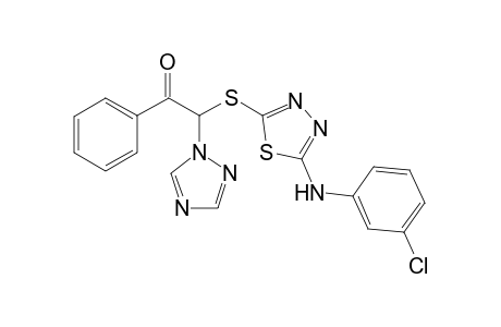 .omerga.-(5-(m-Chlorophenylamino)-1,3,4-thiadiazol-2-thiol)-.omega.-(1H-1,2,4-triazol-1-yl)acetophenone