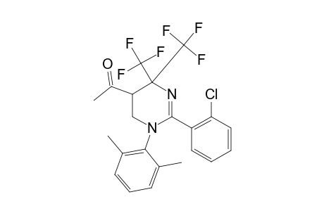 5-METHYLCARBONYL-1-(2-CHLOROPHENYL)-2-(2,6-DIMETHYLPHENYL)-4,4-BIS-(TRIFLUOROMETHYL)-1,4,5,6-TETRAHYDROPYRIMIDINE