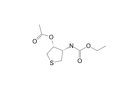 cis-3-Acetoxy-4-ethoxycarbonylamino-1-thia-cyclopentane