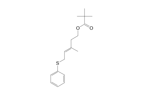 Propanoic acid, 2,2-dimethyl-, 5-(phenylthio)-3-methyl-3-pentenyl ester