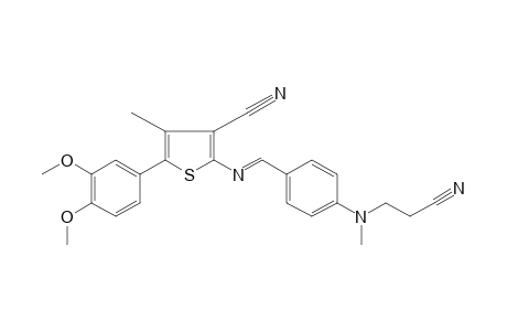 2-{p-[(2-CYANOETHYL)METHYLAMINO]BENZYLIDENE}-5-(3,4-DIMETHOXYPHENYL)-4-METHYL-3-THIOPHENECARBONITRILE