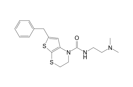 6-Benzyl-2,3-dihydro-N-[2'-(dimethylamino)ethyl]-1H-thieno[2,3-b]-(1,4)-thiazine-1-carboxamide