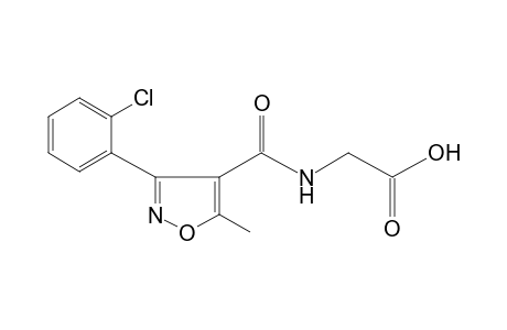 N-{[3-(o-chlorophenyl)-5-methyl-4-isoxazolyl]carbonyl}glycine
